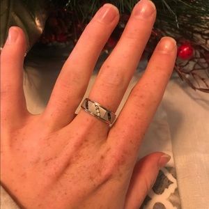 SOLD Mens wedding wedding band 10k diamond